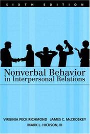 Cover of: Nonverbal Behavior in Interpersonal Relations (6th Edition)