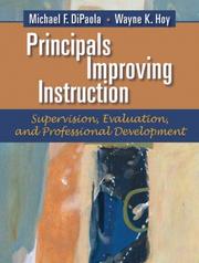 Cover of: Principals Improving Instruction by Michael DiPaola, Wayne K. Hoy