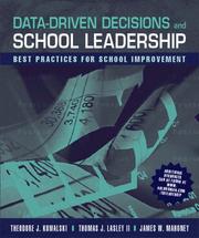 Cover of: Data Driven Decisions and School Leadership | Theodore J. Kowalski