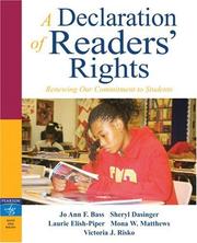 Cover of: A Declaration of Readers' Rights: Renewing Our Commitment to Students