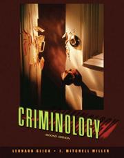 Cover of: Criminology (2nd Edition) (MyCrimeKit Series) by Leonard Glick, J. Mitchell Miller