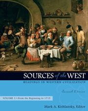 Cover of: Sources of the West by Mark A. Kishlansky