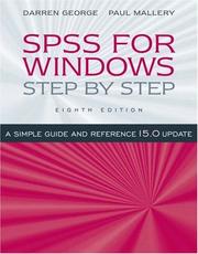 Cover of: SPSS for Windows Step-by-Step by Darren George, Paul Mallery, Darren George, Paul Mallery
