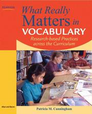 Cover of: What Really Matters in Vocabulary (What Really Matters Series) | Patricia M. Cunningham