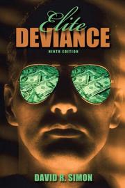 Cover of: Elite Deviance (9th Edition) by David R. Simon