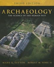 Cover of: Archaeology by Mark Q. Sutton, Robert M. Yohe