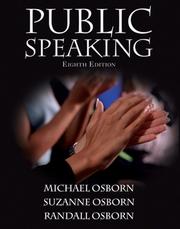 Cover of: Public Speaking (8th Edition) (MySpeechLab Series)