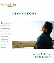 Cover of: Psychology, VangoBooks by Lester A. Lefton, Linda Brannon