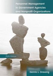 Cover of: Personnel Management in Government Agencies and Nonprofit Organizations (5th Edition)