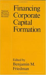 Cover of: Financing corporate capital formation