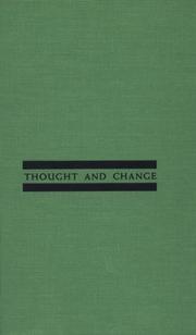 Cover of: Thought and Change by Ernest Gellner