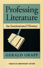 Cover of: Professing Literature by Gerald Graff