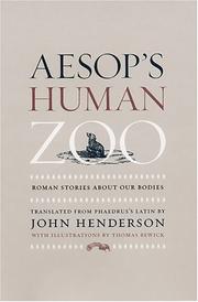Cover of: Aesop's human zoo: Roman stories about our bodies