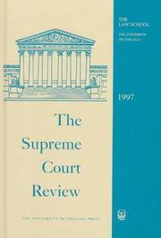 Cover of: The Supreme Court Review, 1997 (Supreme Court Review)