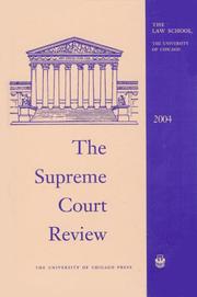 Cover of: The Supreme Court Review, 2004 (Supreme Court Review)