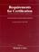 Cover of: Requirements for Certification of Teachers, Counselors, Librarians, Administrators for Elementary and Secondary Schools, 2005-2006, Seventieth Edition ... Schools, Secondary Schools, Junior)