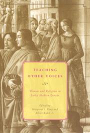 Cover of: Teaching Other Voices: Women and Religion in Early Modern Europe (Other Voice in Early Modern Europe)