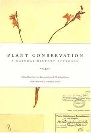 Cover of: Plant Conservation: A Natural History Approach