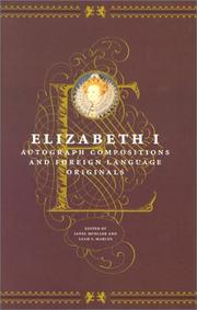 Cover of: Elizabeth I: Autograph Compositions and Foreign Language Originals