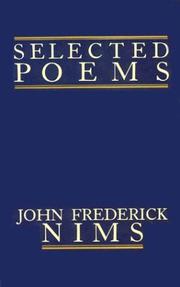 Cover of: Selected poems by John Frederick Nims
