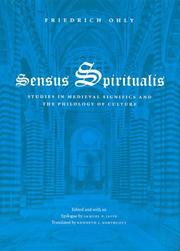Cover of: Sensus spiritualis: studies in medieval significs and the philology of culture