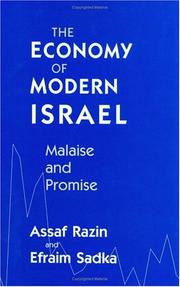 Cover of: The economy of modern Israel: malaise and promise