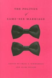 Cover of: The Politics of Same-Sex Marriage by 