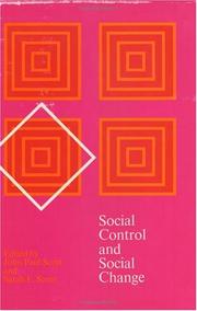 Cover of: Social control and social change.