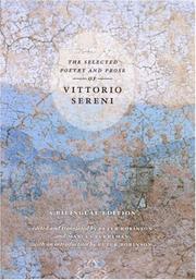 Cover of: The Selected Poetry and Prose of Vittorio Sereni by Vittorio Sereni