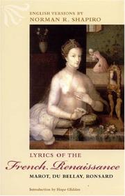 Cover of: Lyrics of the French Renaissance by 