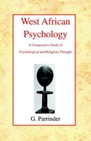 Cover of: West African Psychology: A Comparative Study of Psychological and Religious Thought