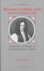 Richard Cumberland and natural law by Linda Kirk