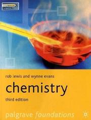 Cover of: Chemistry (Palgrave Foundations) by Rob Lewis, Wynne Evans, Rob Lewis, Wynne Evans