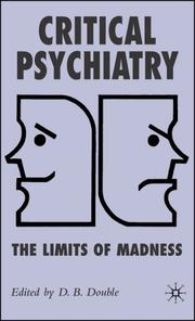 Front cover of Critical Psychiatry by D.B. Double
