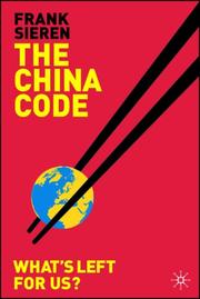 The China Code by Frank Sieren, FRANK SIEREN, Frank Sieren