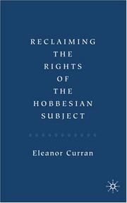 Cover of: Reclaiming the Rights of the Hobbesian Subject | Eleanor Curran