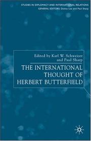 Cover of: The International Thought of Herbert Butterfield (Studies in Diplomacy and International Relations)