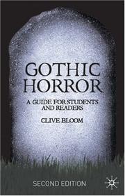 Cover of: Gothic Horror by Clive Bloom