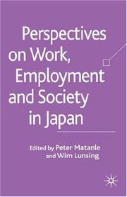 Cover of: Perspectives on Work, Employment and Society in Japan