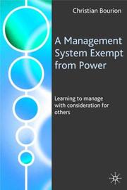 A Management System Exempt from Power by Christian Bourion