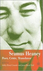 Cover of: Seamus Heaney by 