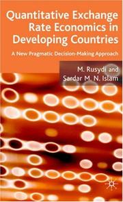 Cover of: Exchange Rate Economics in Developing Countries by M.N. Rusydi, Sardar M.N. Islam