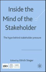 Cover of: Inside the Mind of the Stakeholder: The Hype Behind Stakeholder Pressure