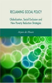 Cover of: Reclaiming Social Policy