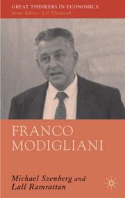 Cover of: Franco Modigliani: An Intellectual Biography (Great Thinkers in Economics)