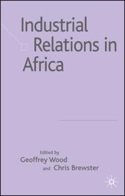 Cover of: Industrial Relations in Africa by 