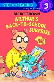 Cover of: Arthur's back-to-school surprise: a sticker book