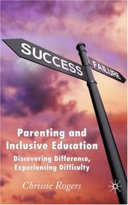 Cover of: Parenting Inclusive Education by Chrissie Rogers