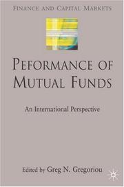 Cover of: Performance of Mutual Funds: An International Perspective (Finance and Capital Markets)