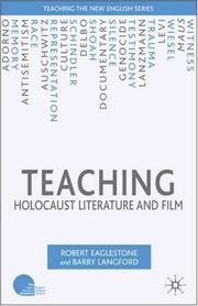Cover of: Teaching Holocaust Literature and Film (Teaching the New English)